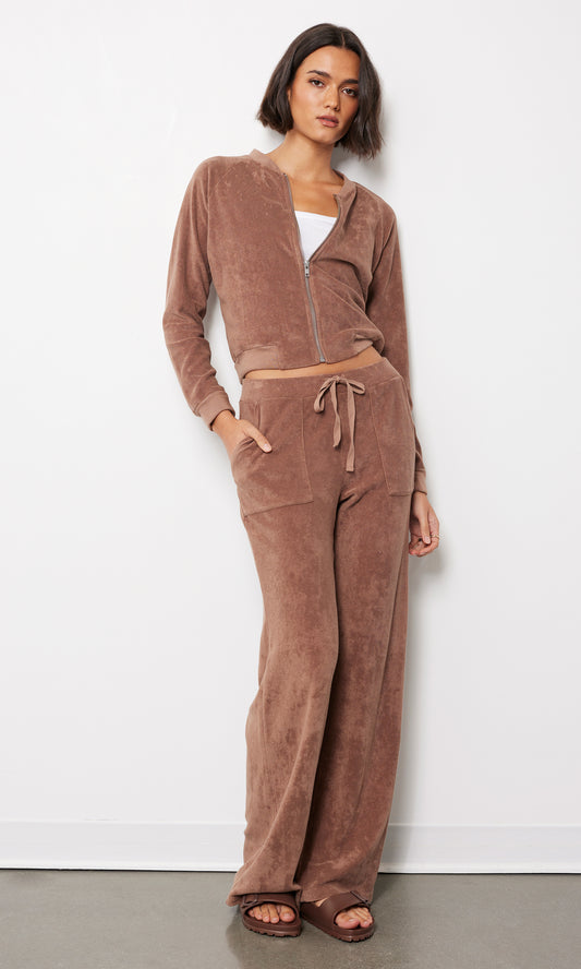 Mocha Terry Pant