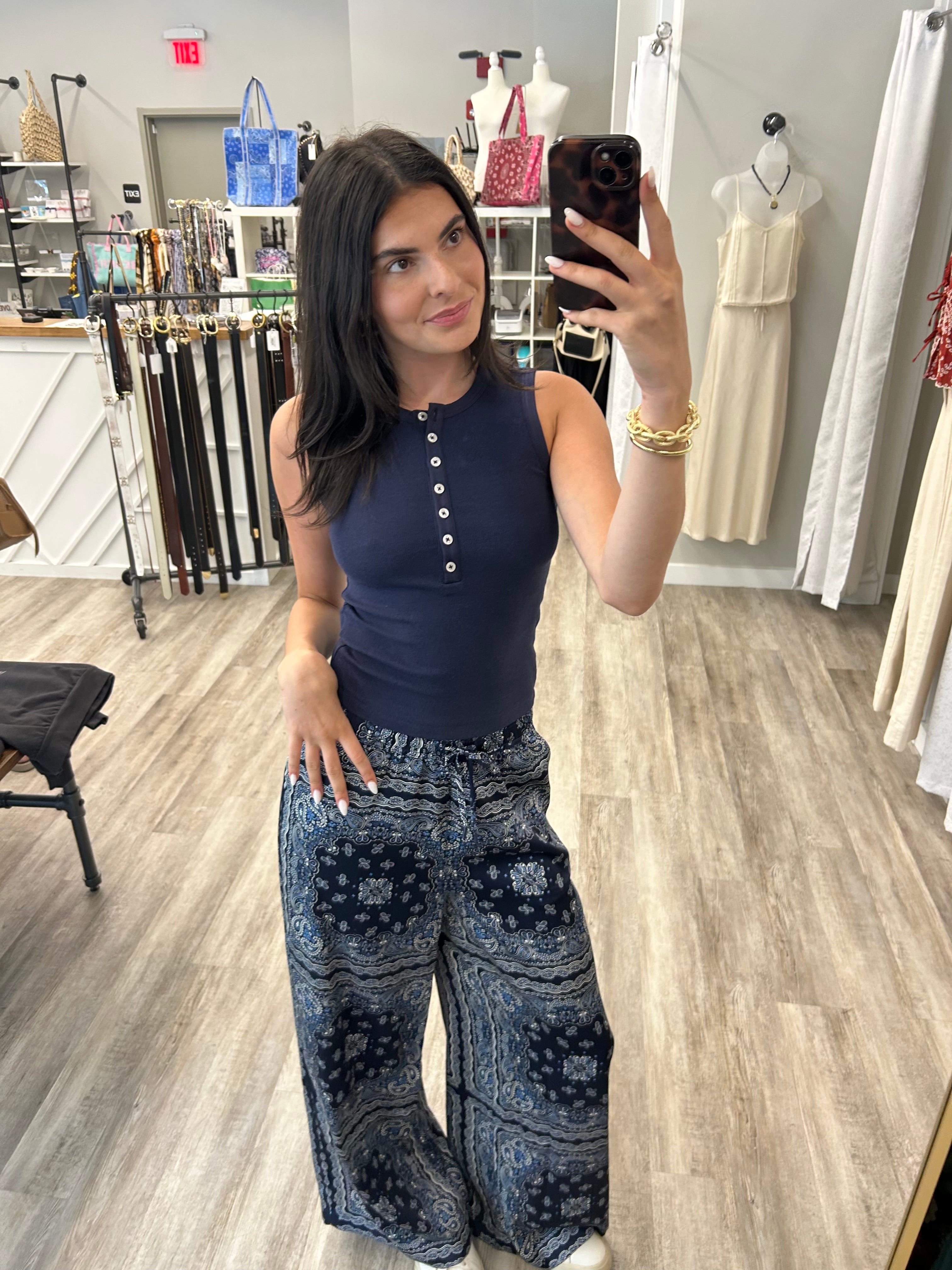 Bandana Print Pants