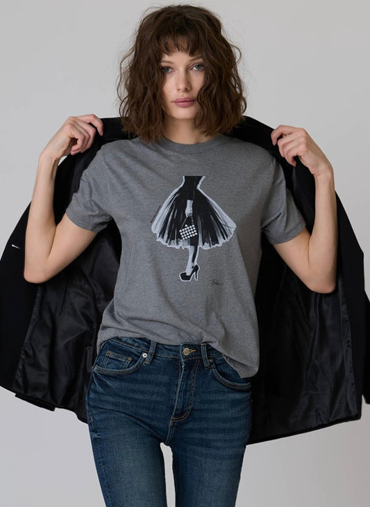 Emotional Baggage Mushie Tee Grey