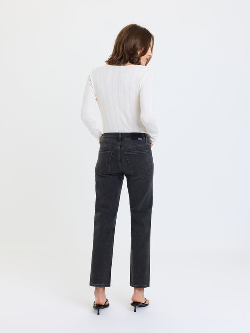Rebel Ankle Mid Rise Slim Straight