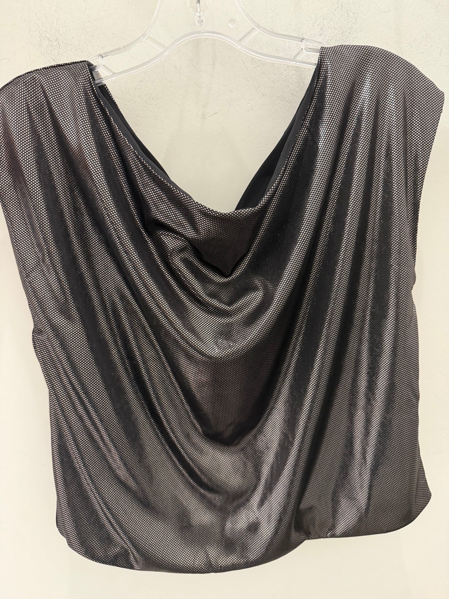 Metallic Dot Bubble Top