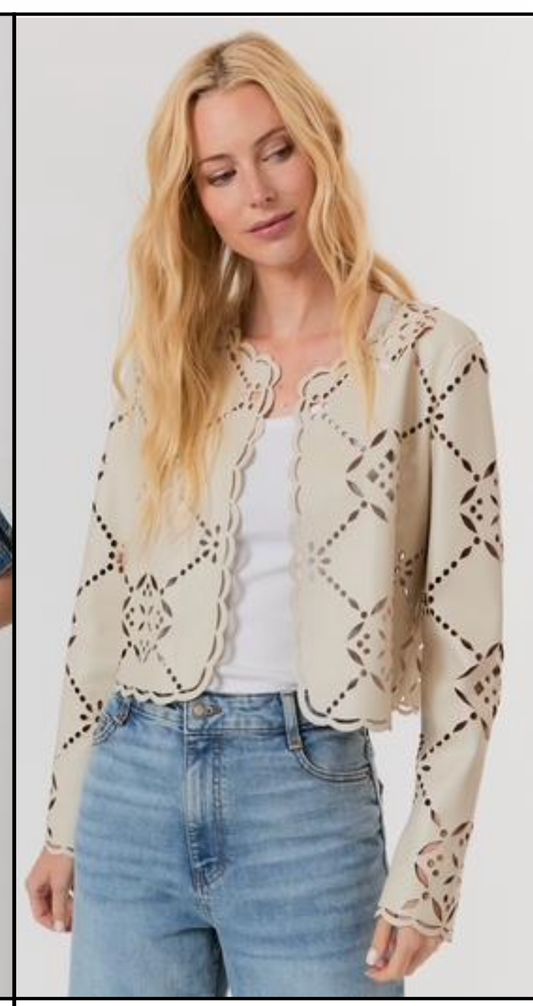 J. Society Laser Cut Jacket