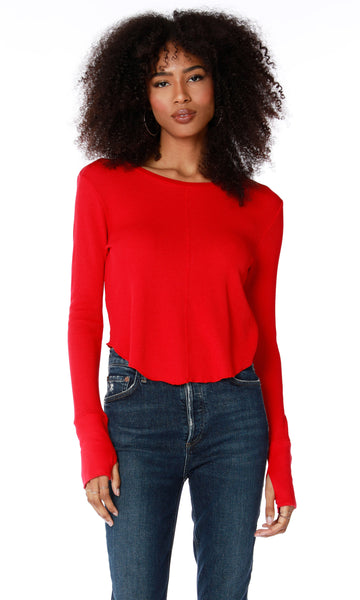 Crewneck Cropped Tee Pepper
