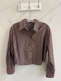 Striped Button Front