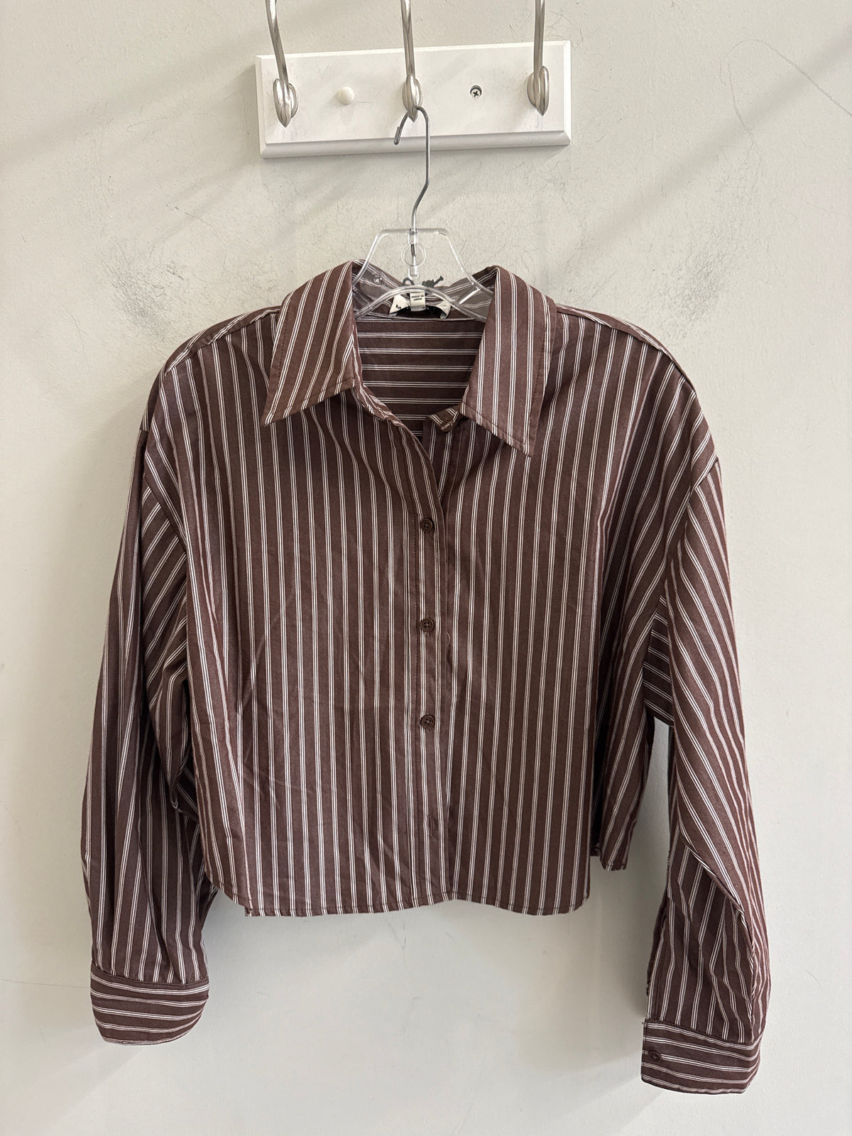 Striped Button Front