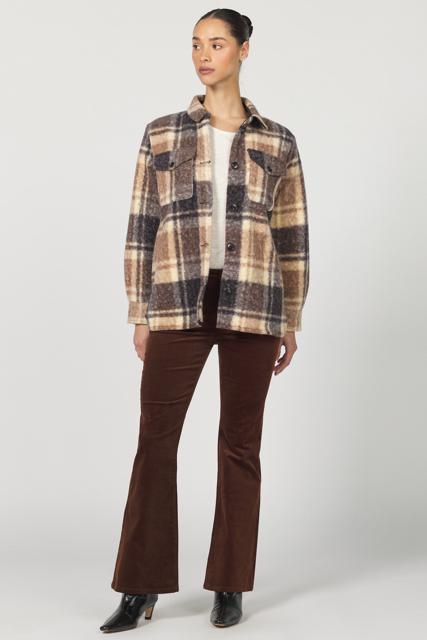 Deanna Mocha Shacket