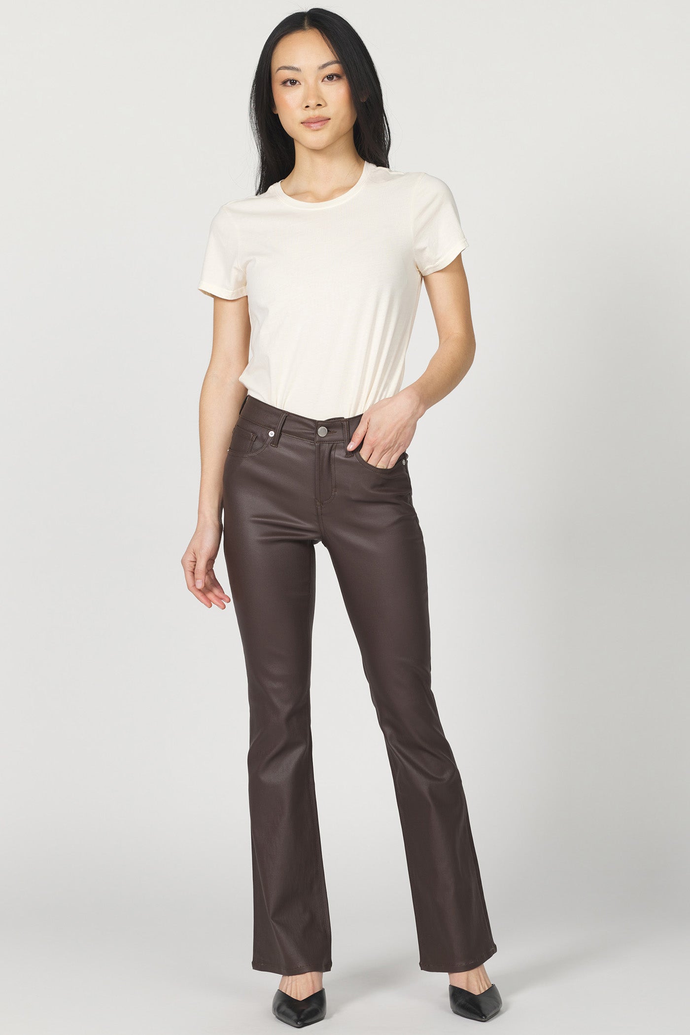 Jaxtyn Mid Rise Coated Cappuccino