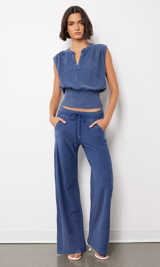Wide Leg Mineral Wash Pant