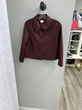 J. Society Peter Pan Collar Jacket Bordeaux