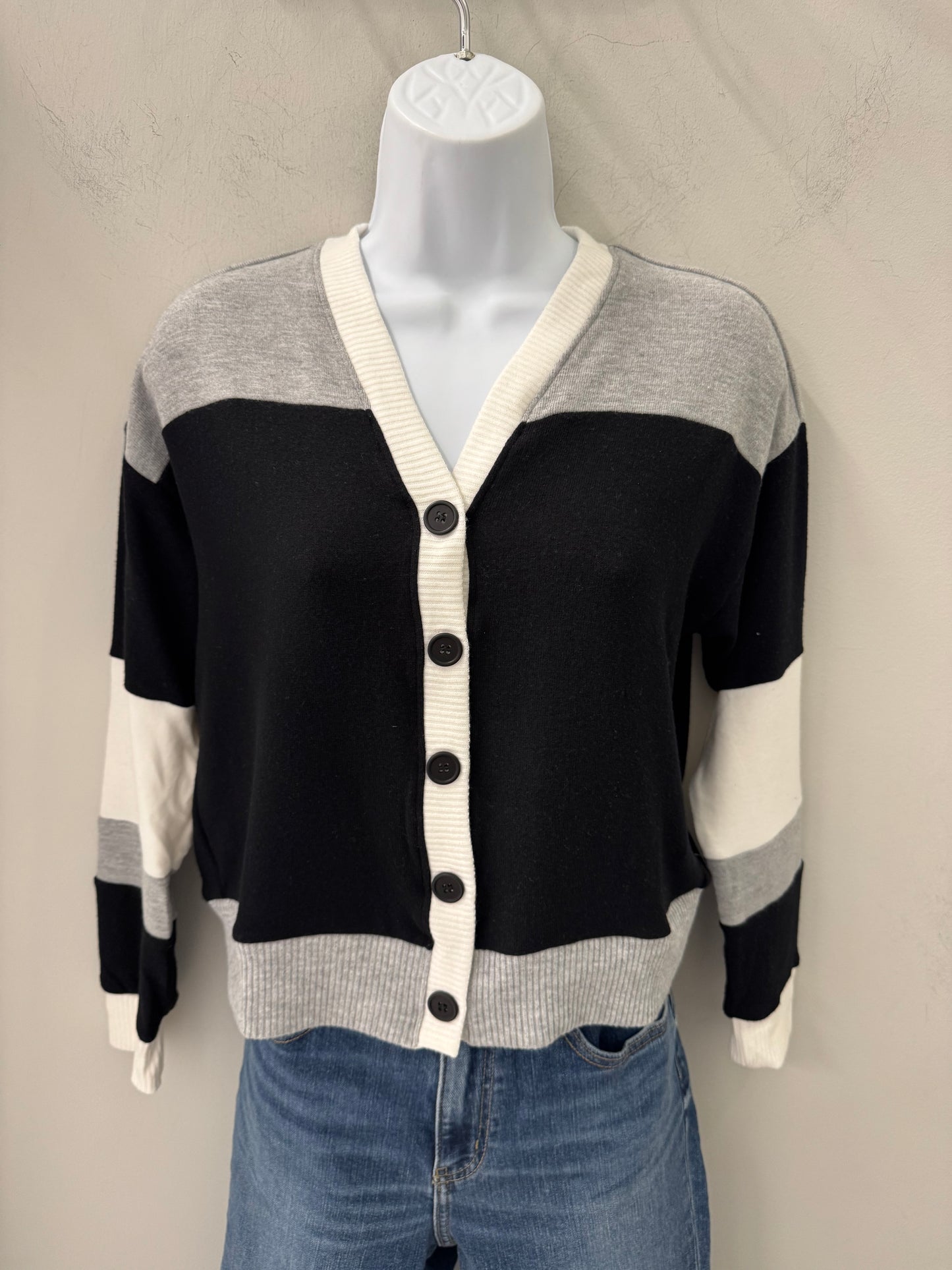 Color Block Cardi