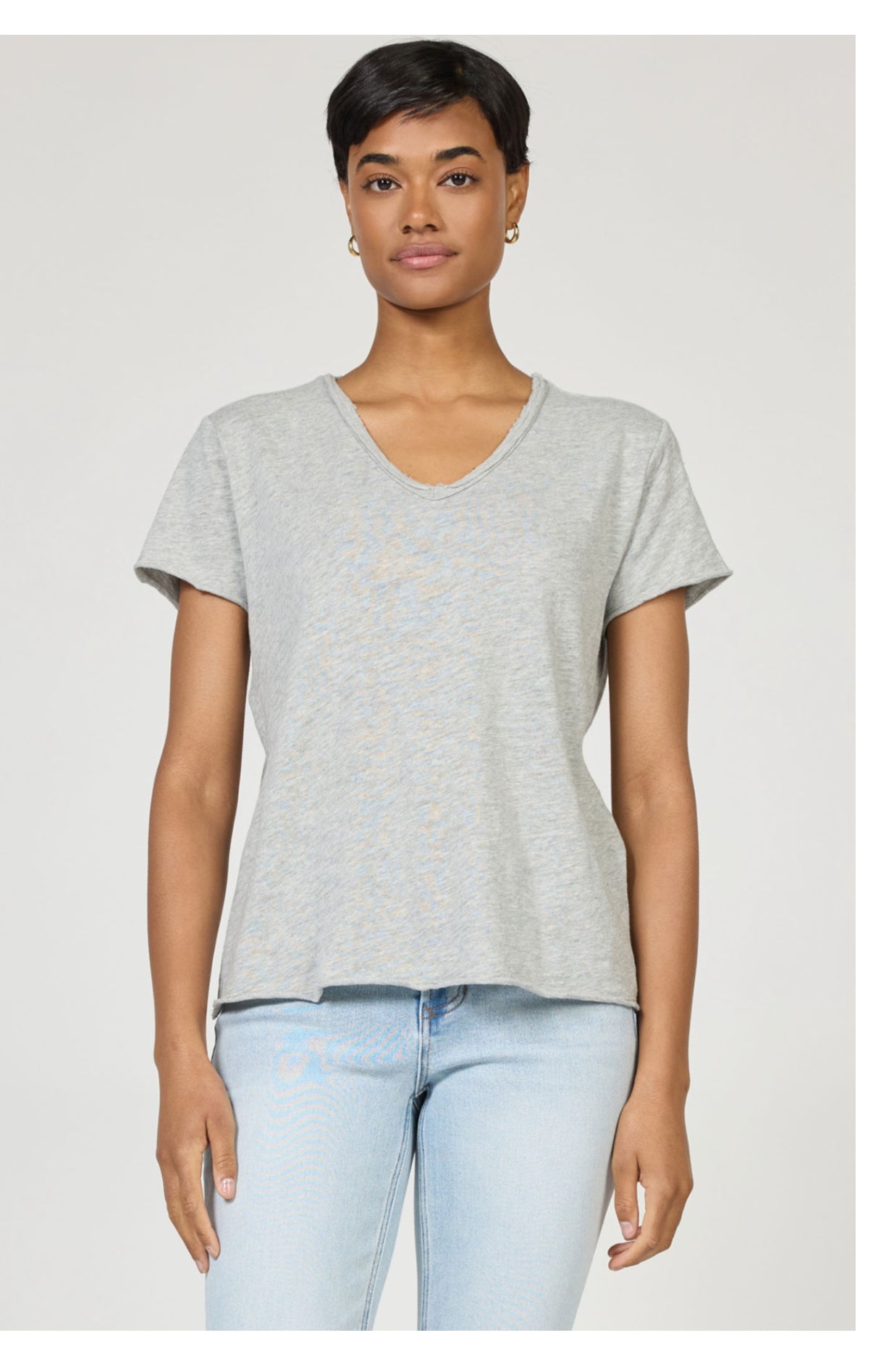 Vanya Slub Tee Heather Grey