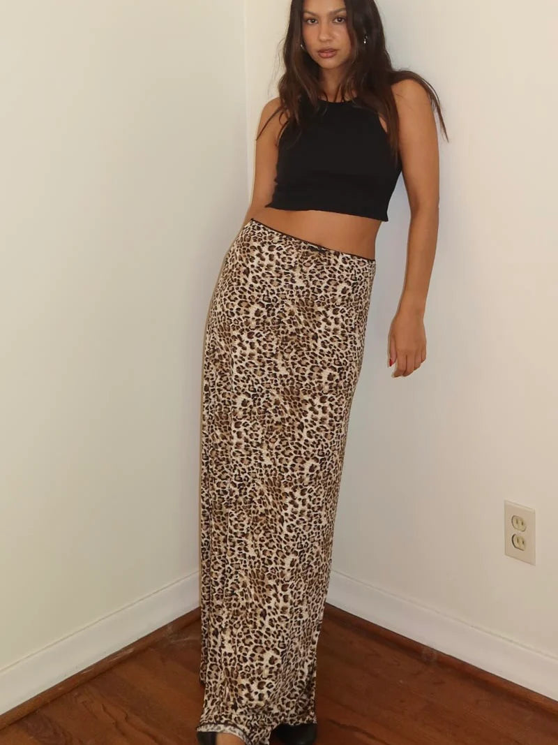 Leopard Maxi Skirt