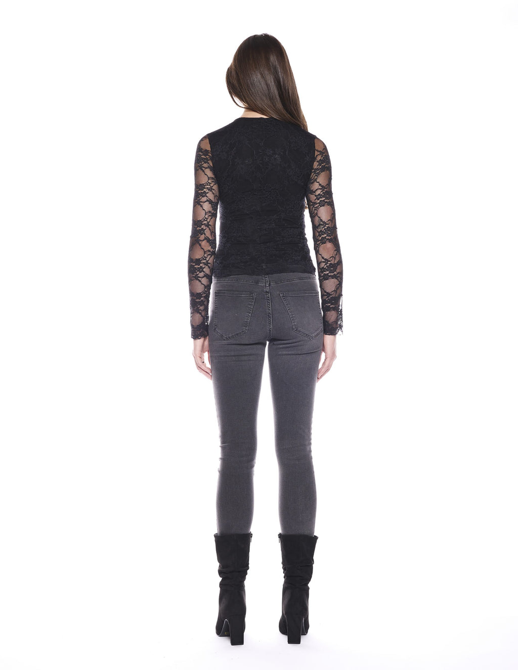 House Top in Black Lace