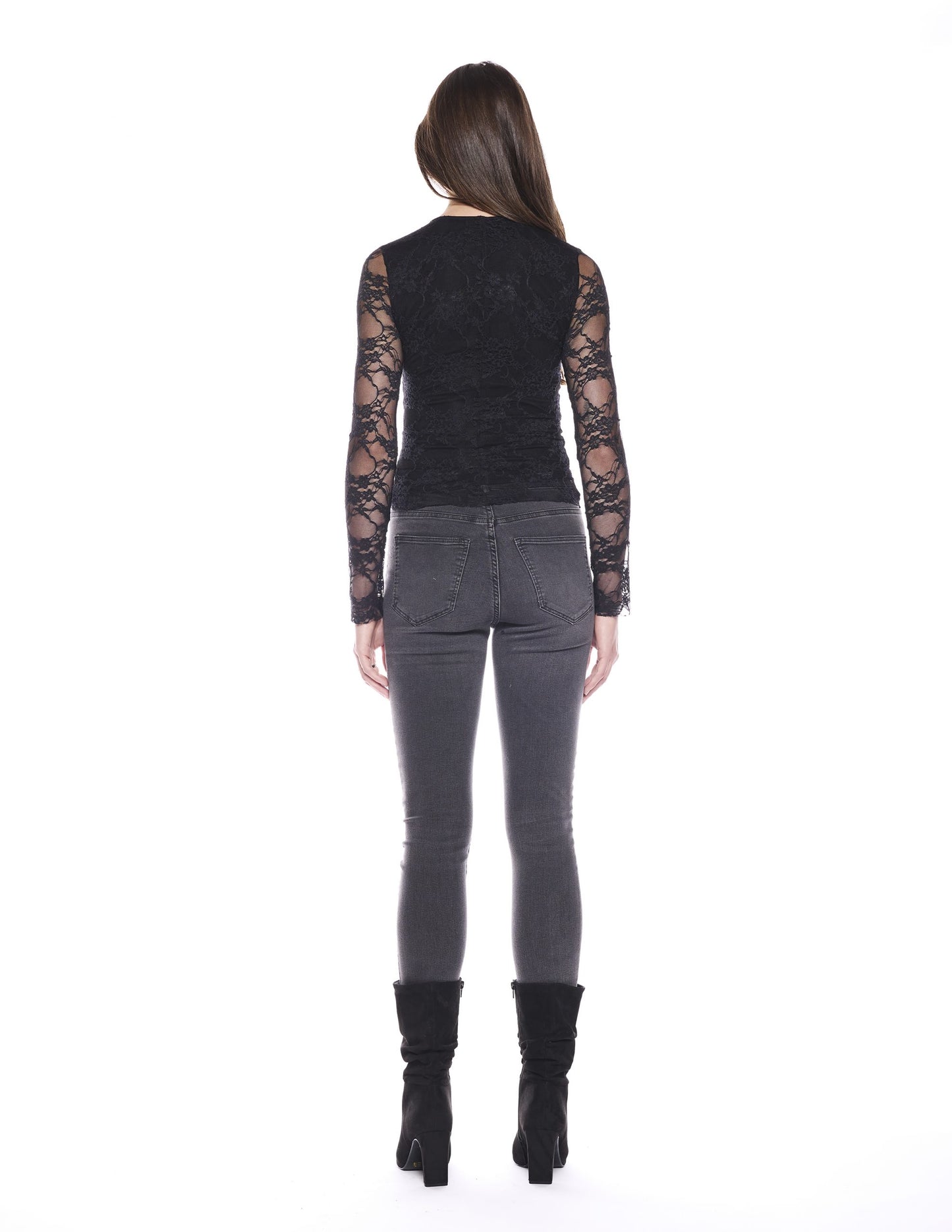 House Top in Black Lace