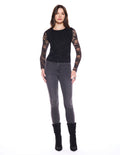 House Top in Black Lace