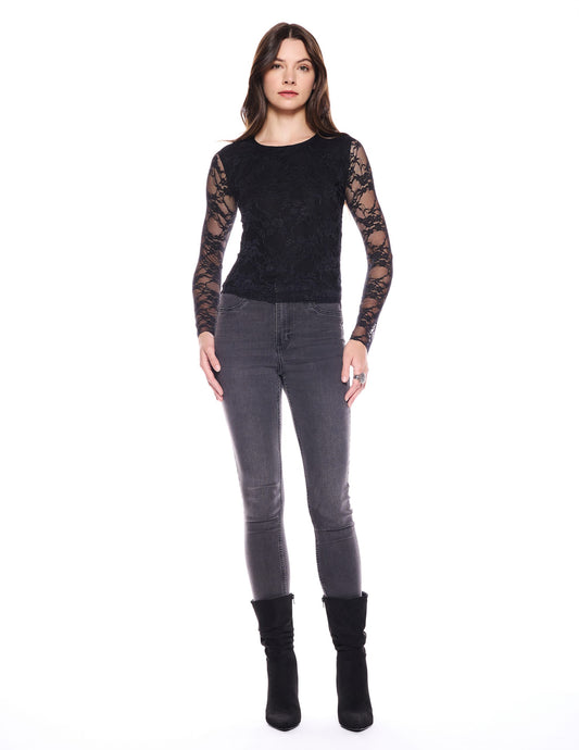 House Top in Black Lace