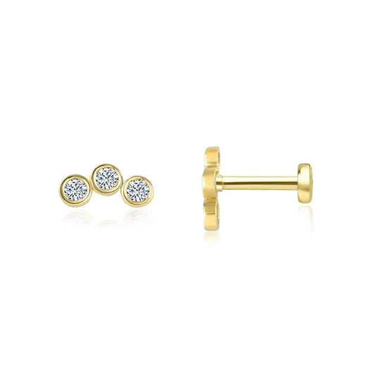 Flat Back Earring Studs