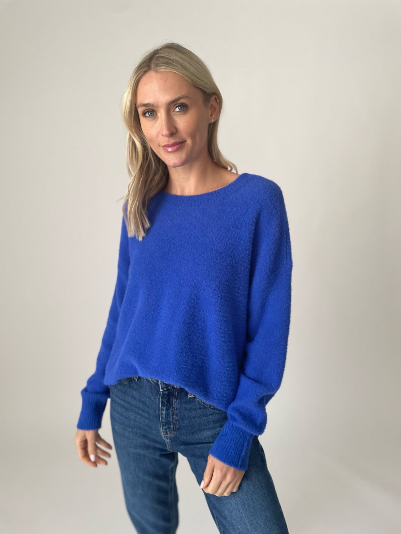 Soft Realm Sweater in Royal Blue