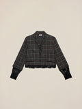 Giacca Cropped Blazer With Lace Trim