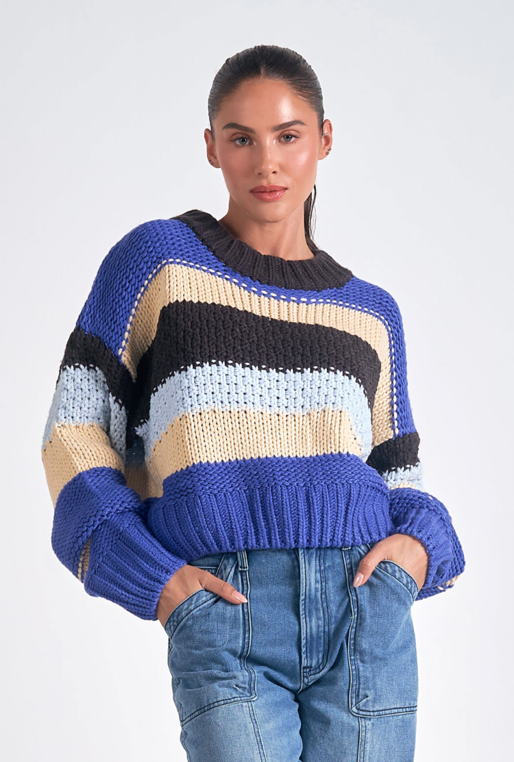 Ubah Sweater Blue Stripe