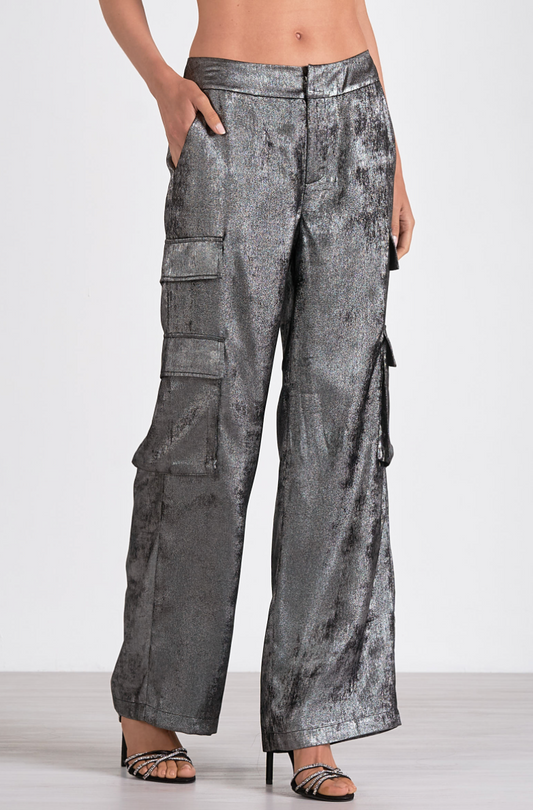 Silver Cargo Pant