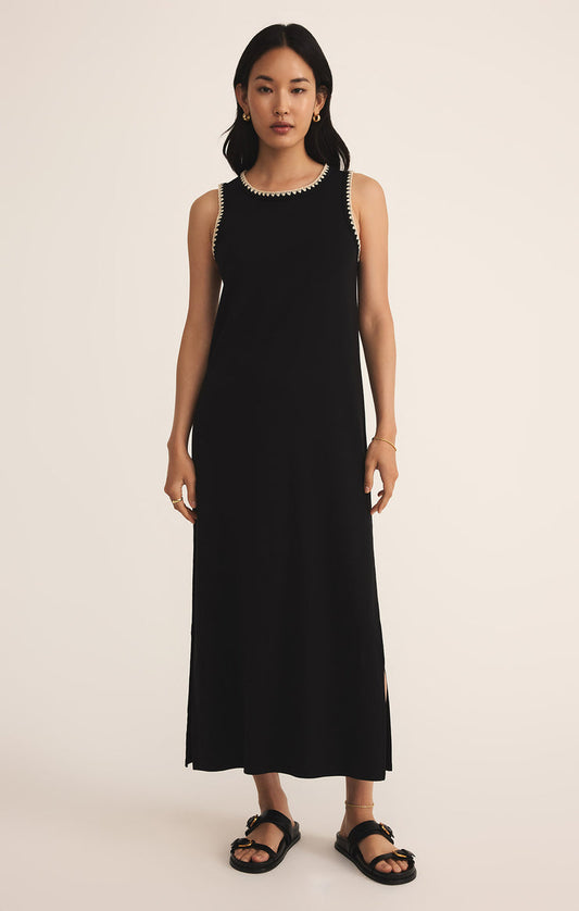 Delamer Whipstitch Midi Dress
