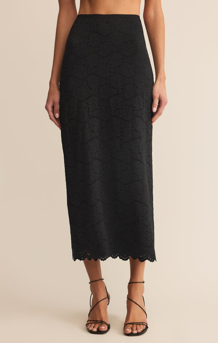 Via Lace Mid Skirt