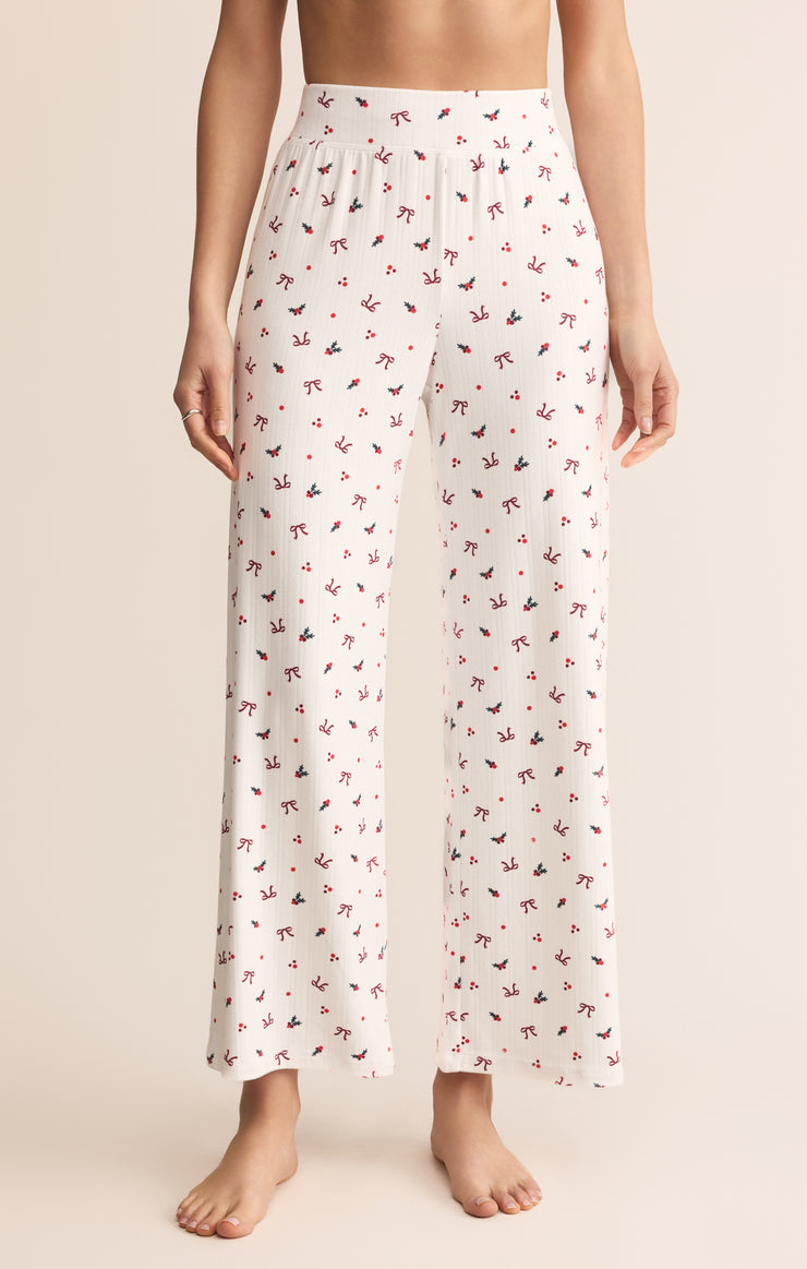 Luxe Holly Pointelle Pant White