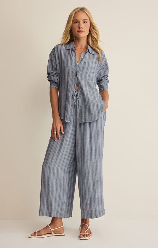 The Perfect Striped Pant Indigo