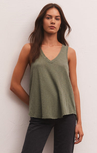 Sun Drenched Vagabond Tank Evergreen