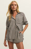 Perfect Linen Striped Top