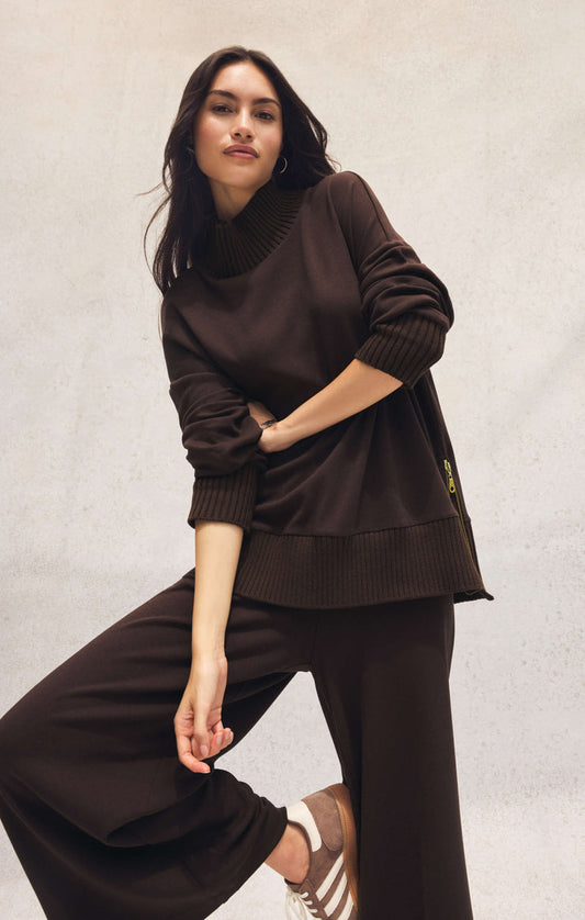 Sable Luxe Sweatshirt Chocolate Cherry