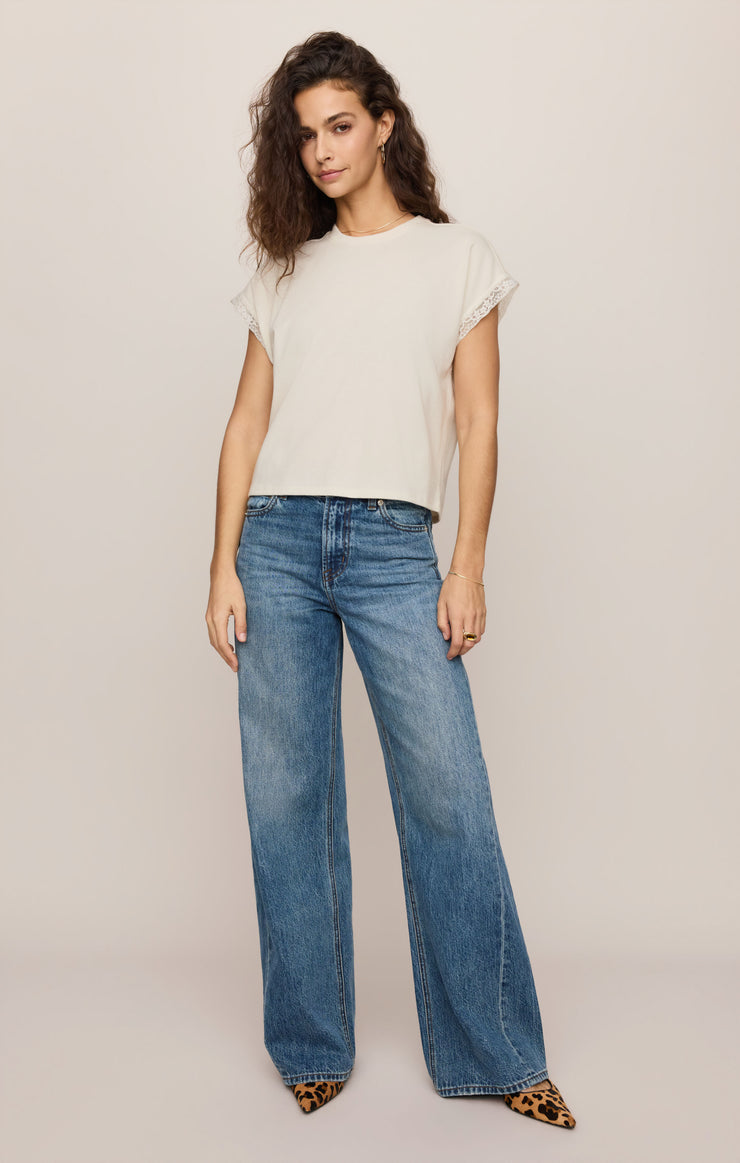 Marika Lace Trim Tee