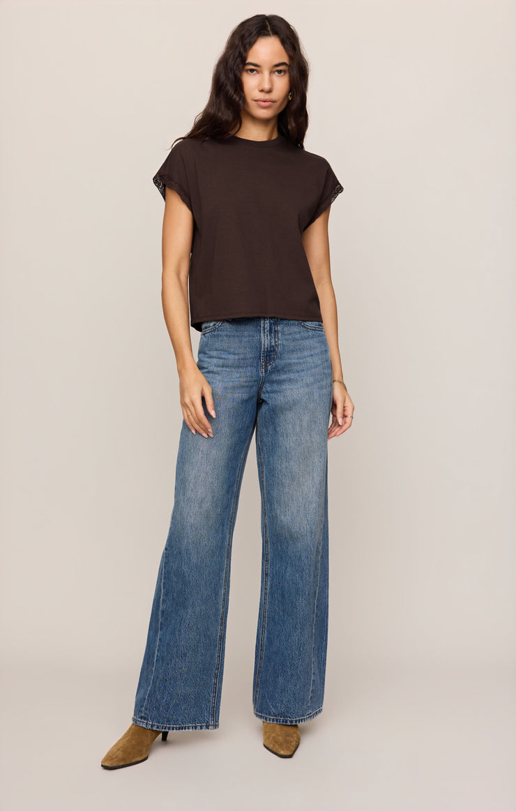 Marika Lace Trim Tee