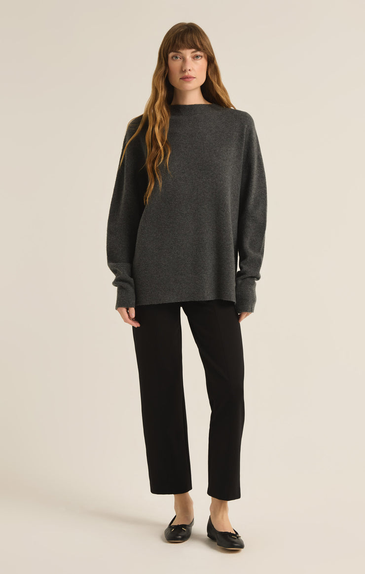 Gia Crew Neck Sweater Charcoal