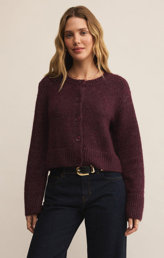 Breen Cardigan Merlot