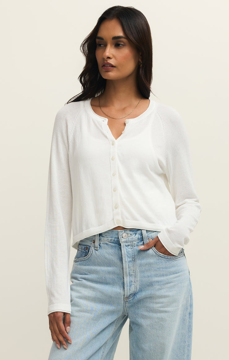 The Perfect Layer Cardi White