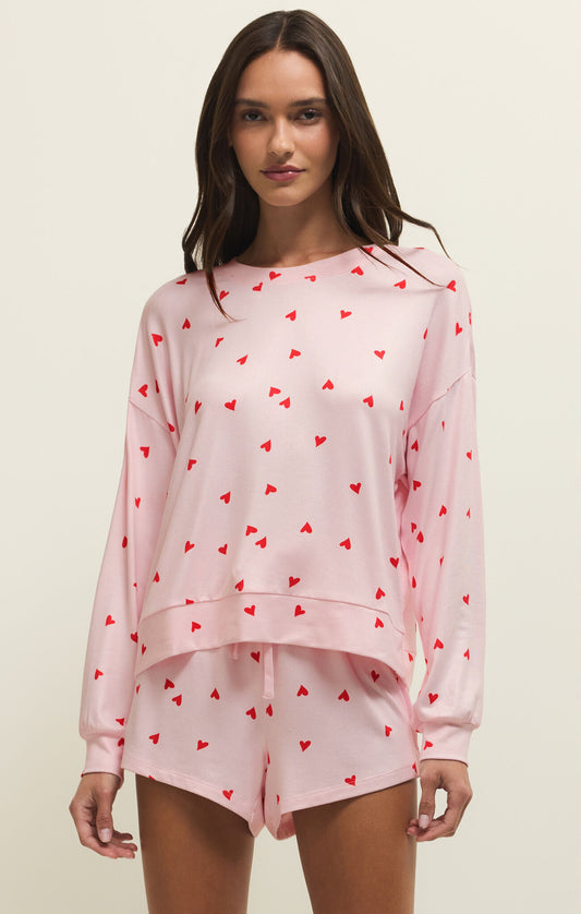 Mira Heart Long Sleeve Top