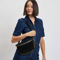 Giselle Suede Bum Bag Black