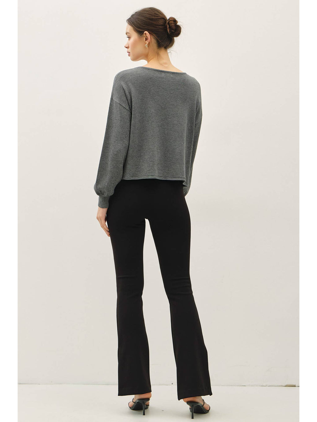 Fine Knit Boat Neck Sweater