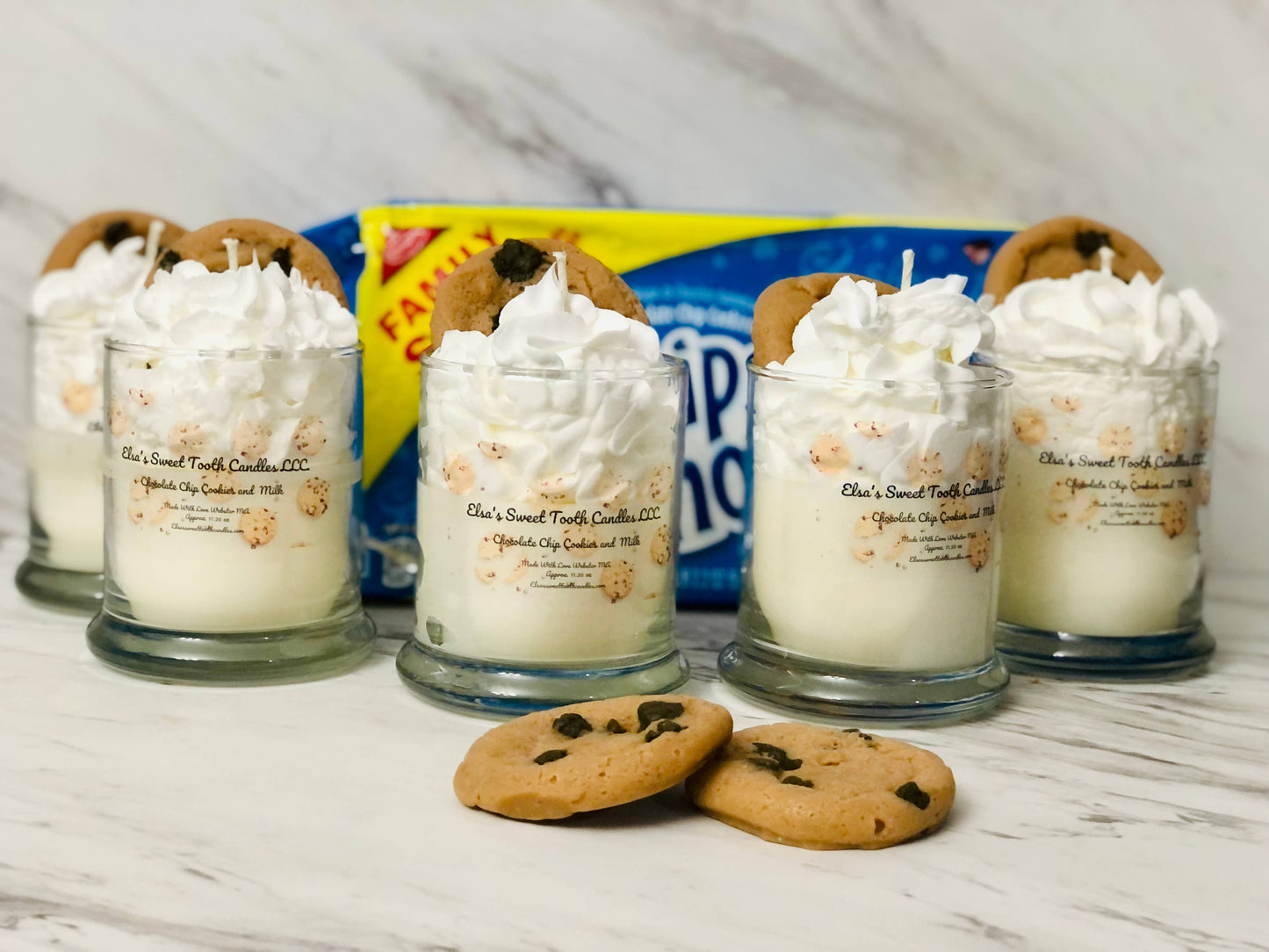 Milk and Chocolate Chip Cookie Candle/Best Seller