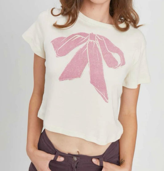 Pink Bow Tee