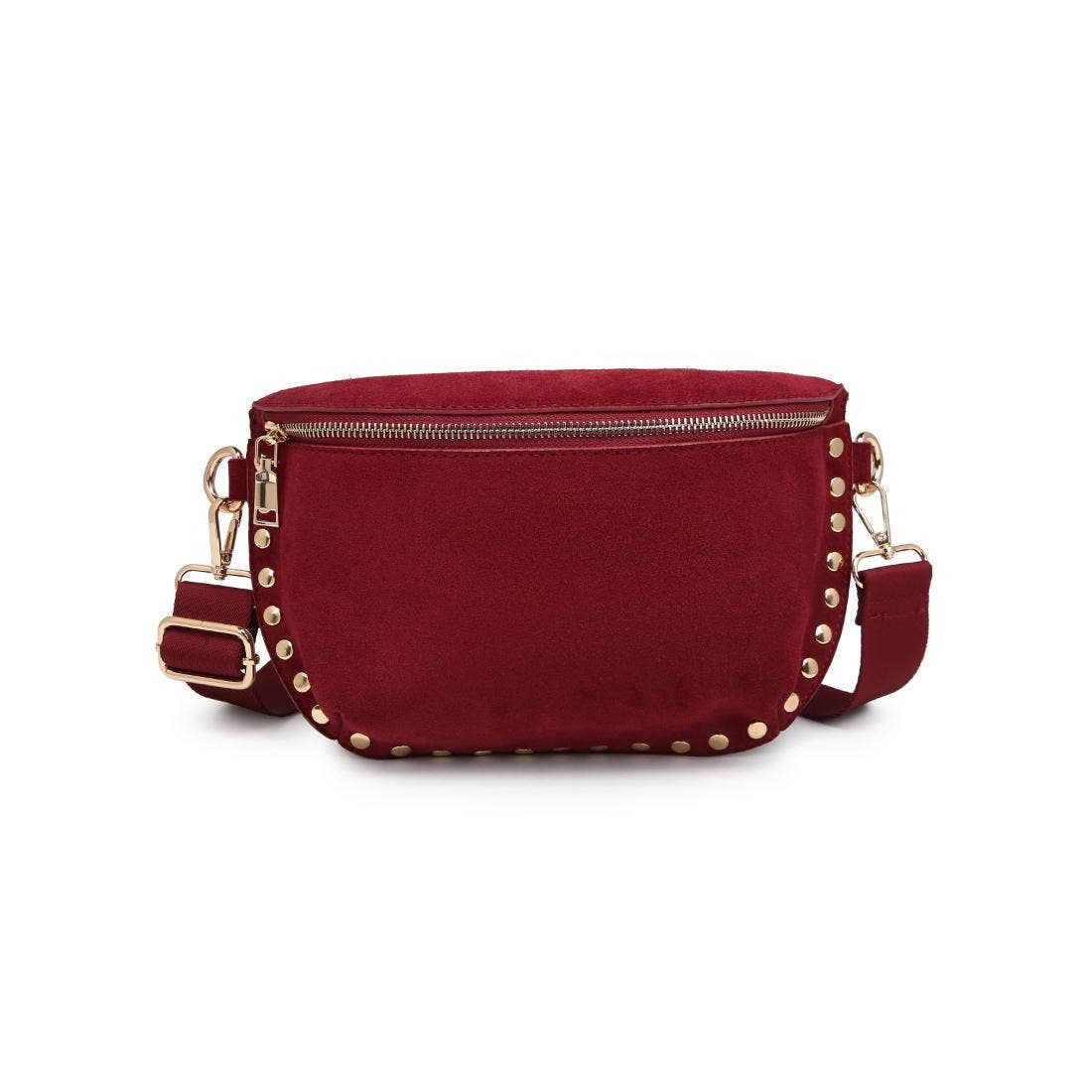 Giselle Suede Bum Bag Wine
