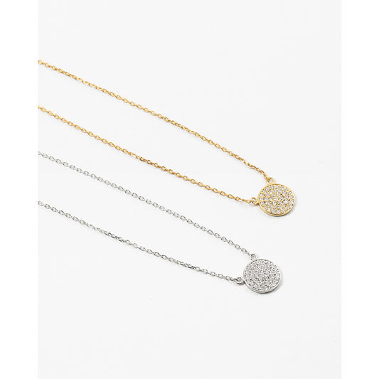 Gold Disc Necklace