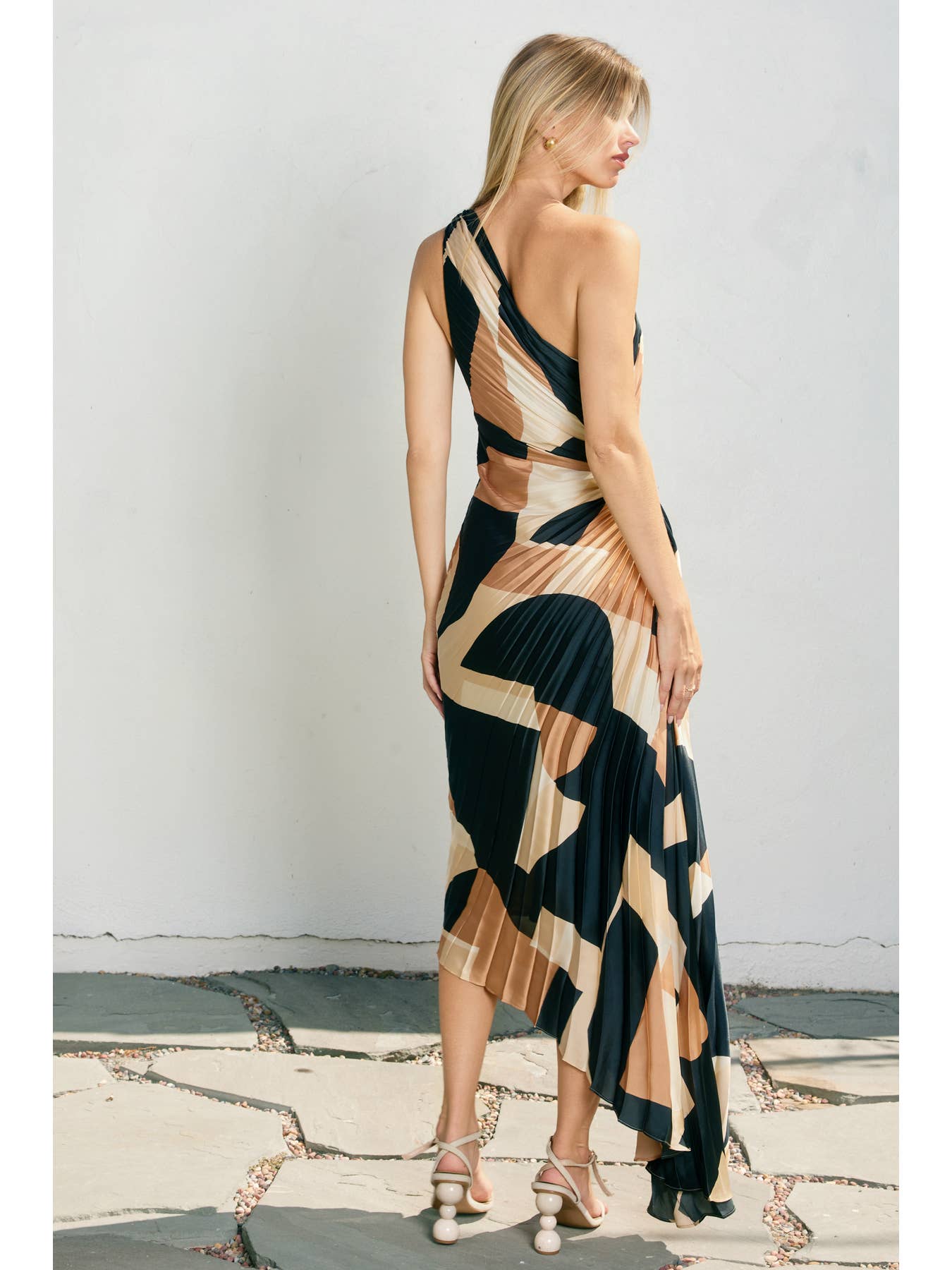 Abstract Asymmetrical Dress
