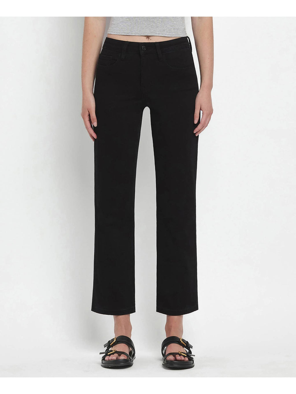 High Rise Ankle Straight