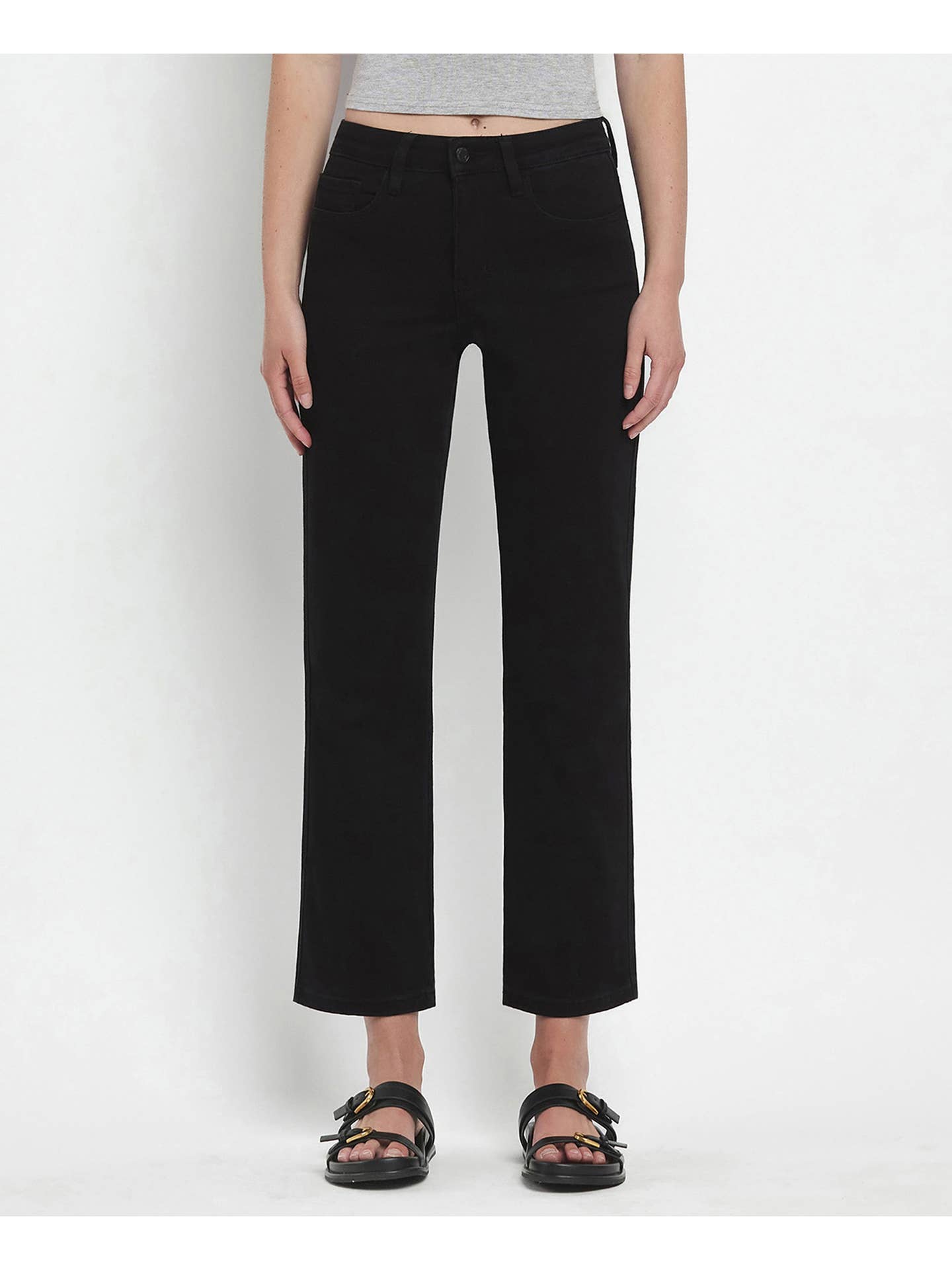 High Rise Ankle Straight