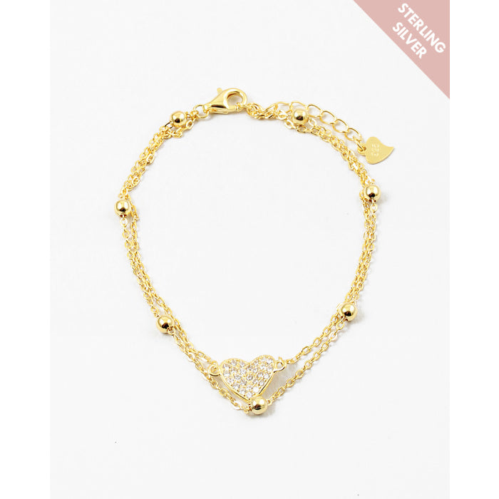 Gold Heart Bracelet