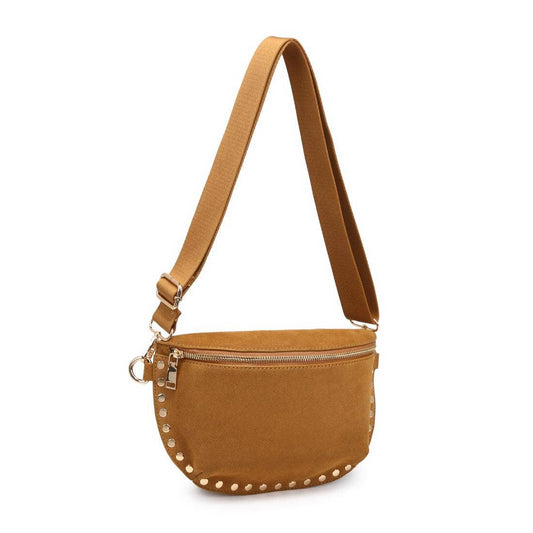 Giselle Suede Bum Bag Tan