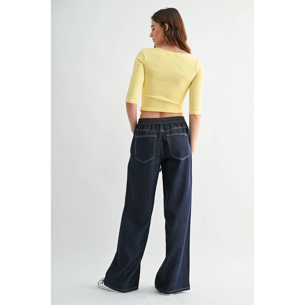 High Rise Wide Leg